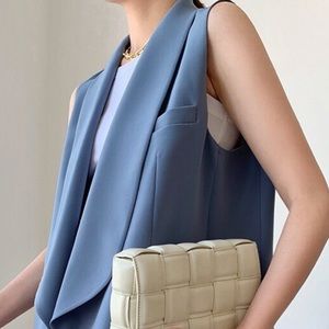 Blue Blazer & Mini Skirt Set